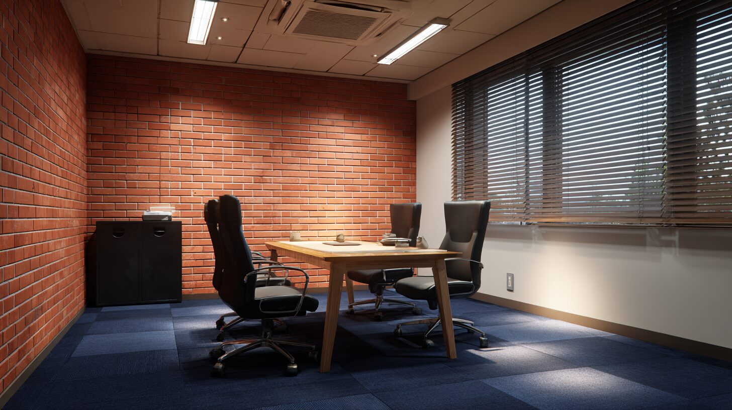 相談室のテーブルと応接スペース